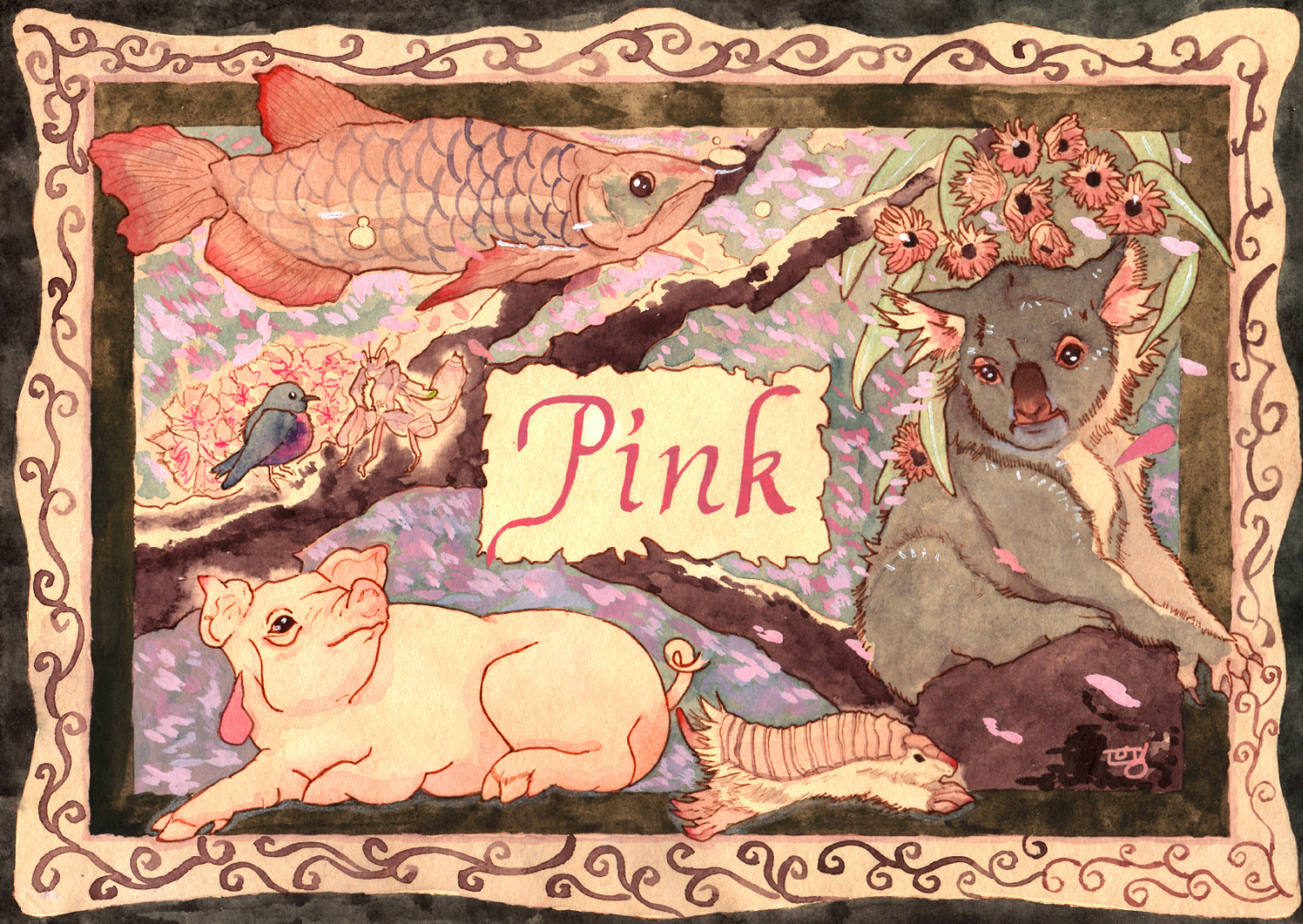 Pink animals