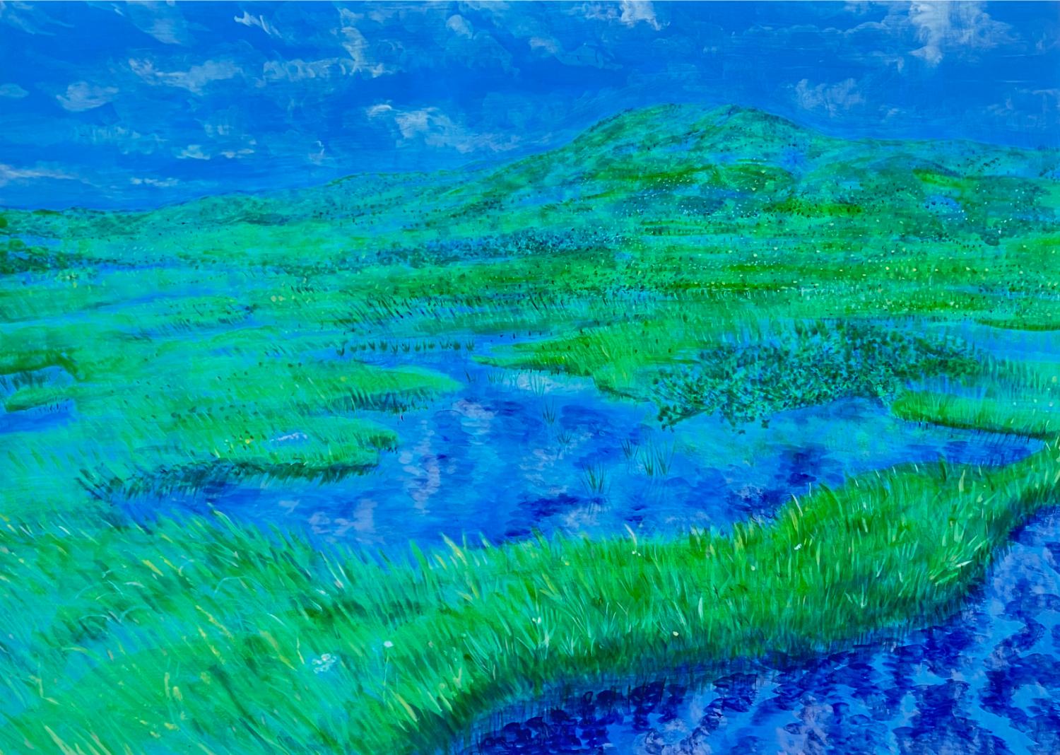 月山　夏の風景