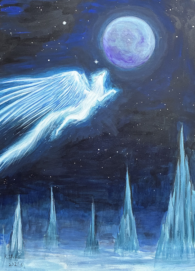 月夜の天狼